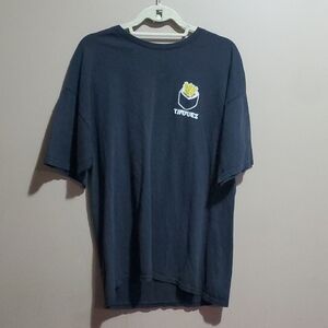 Timmies Black T-Shirt with Graphic Print Size XL